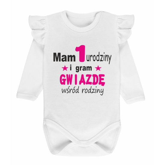 Body na pierwsze urodziny  Mam pierwsze urodziny i gram gwiazdę wśród rodziny.
